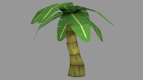 Coconut Tree low poly preview image